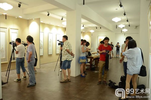 ·“清风雅集”庄小雷、董浩、马海方、演旭联展现场图
