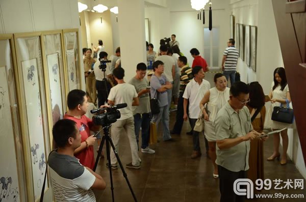 ·“清风雅集”庄小雷、董浩、马海方、演旭联展现场图