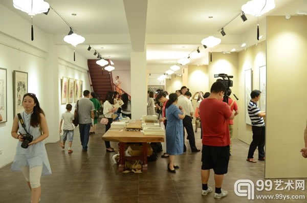·“清风雅集”庄小雷、董浩、马海方、演旭联展现场图