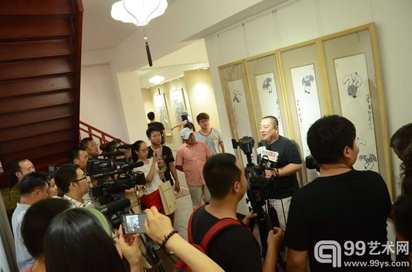·“清风雅集”庄小雷、董浩、马海方、演旭联展现场图