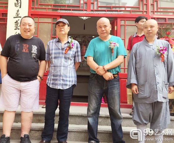 庄小雷、董浩、马海方、演旭四位艺术家合影
