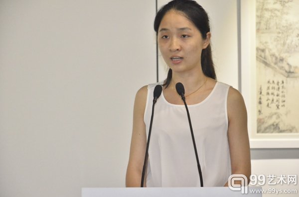 参展学生代表 中央美术学院中国画学院研究生会副主席 杨静远同学讲话