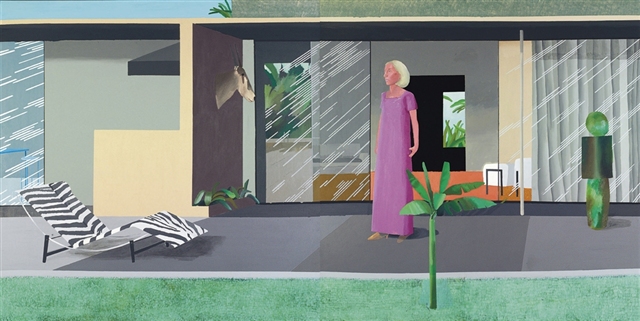 大卫·霍克尼，“比弗利山庄的主妇”（双联画），1966-67