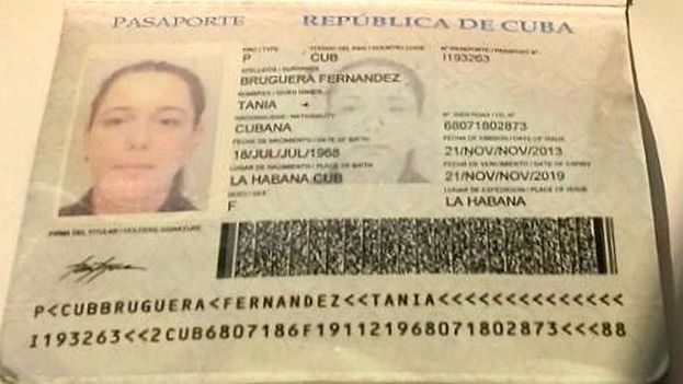 古巴政府归还古巴艺术家塔尼亚·布鲁格拉护照