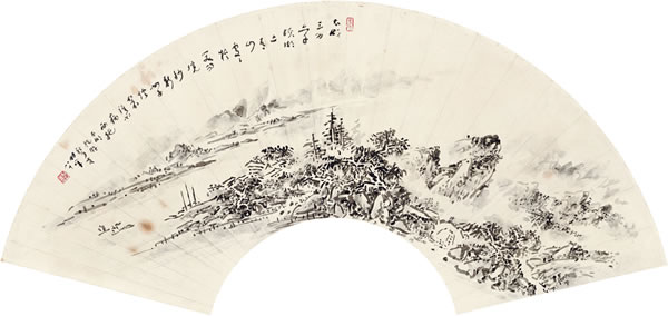 《太湖纪游》  20×59cm