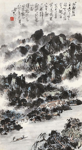 《荆溪纪游》  68×34cm