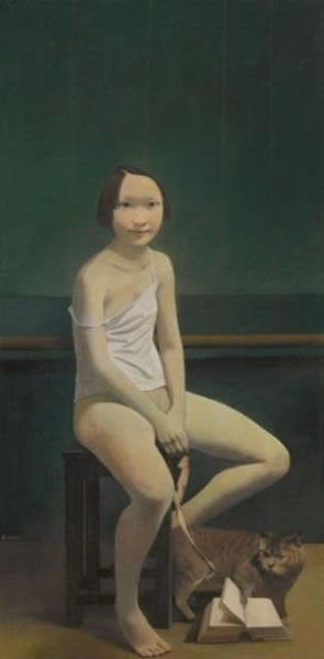 《舞蹈课》 2013年 压克力画布 121.9 x 60.6 公分