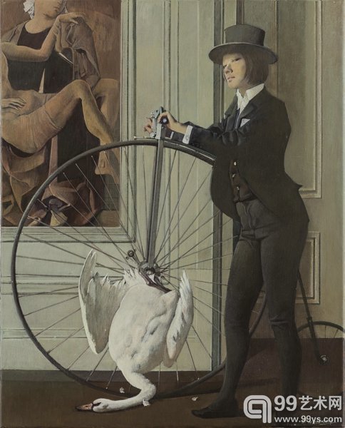 魏东Wei Dong 我的绅士的单车 My Gentleman`s Bike 2015 布面丙烯 Acrylic on canvas 50.9x40.3cm