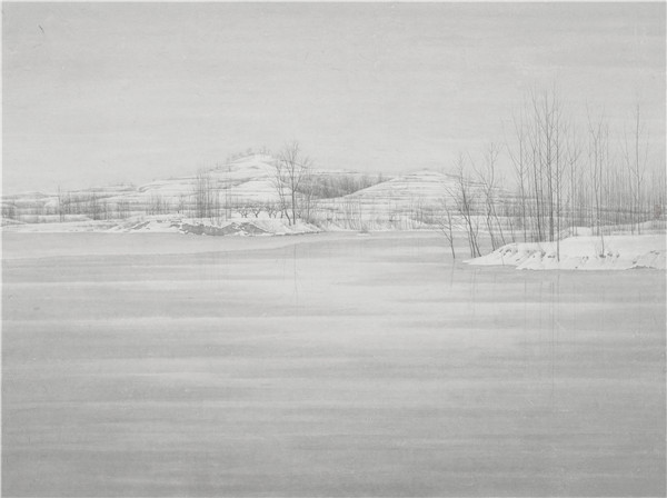 程保忠-《北山素记 No.3》-87x117cm-纸本设色-2015