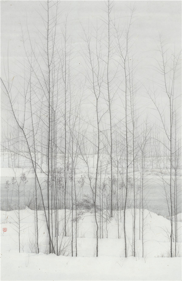 程保忠-《律动》-86x56cm-纸本设色-2015