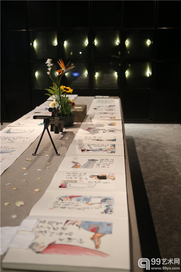 彭长征《芙蓉忆》新书发布会暨《雄起》系列新常态画展现场
