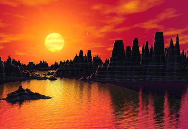 在55 Cancri 宜居区的一片水域，Lynette Cook
