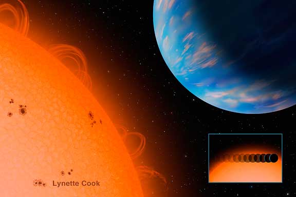 Gliese 436 b围绕着一颗红矮星轨道运行，Lynette Cook