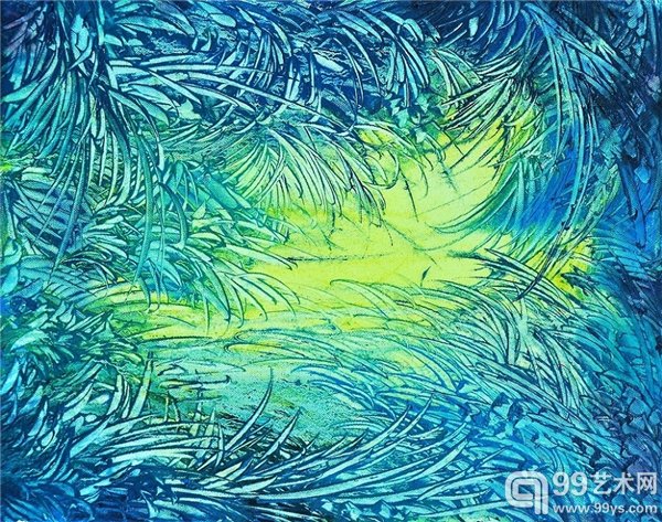 吴青山 油画《丛生系列NO：5》40X50