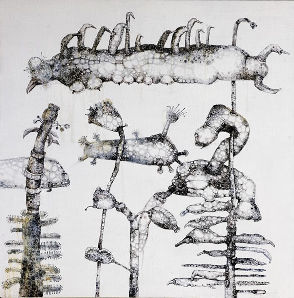 弃物 NO.1 100X100CM 布面油彩2010