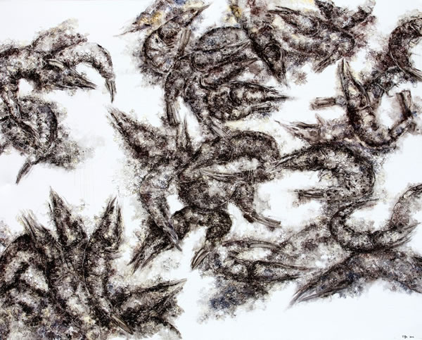 冻虾NO.2 200X160CM 布面油彩 2014