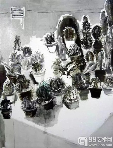 王硕参展作品 重置4 100×80cm 布面油画 2011（中国）