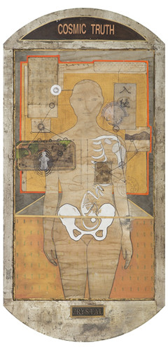 C.P半人 Half man of C.P 综合材料 Mixed media 90x183cm 2015