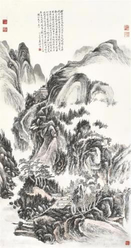黄宾虹《林泉高致图》 1924 年作
