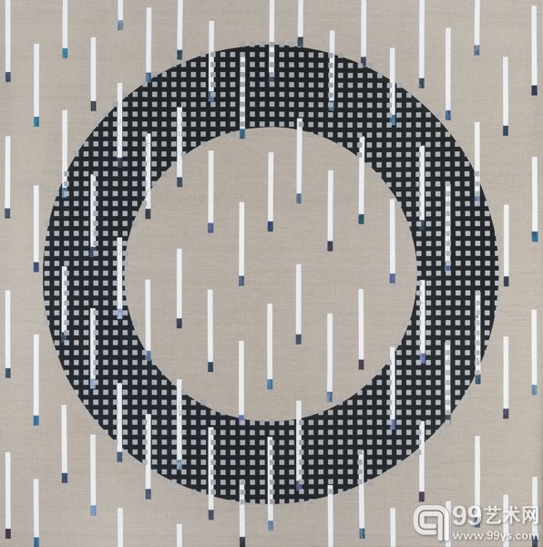 《作品61号》尺寸200X200CM,年份2015，亚麻布油画 - 副本