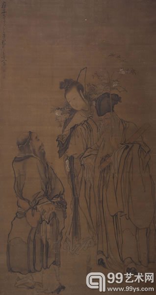 黄慎仙人图更新修图版