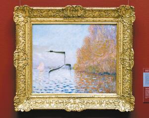 价值780万英镑的莫奈名画被沙伦砸出了一个大洞