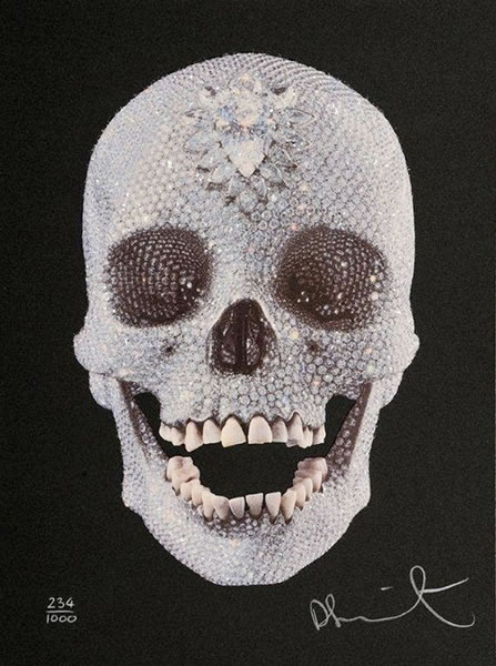 达明·赫斯特的“钻石头骨”