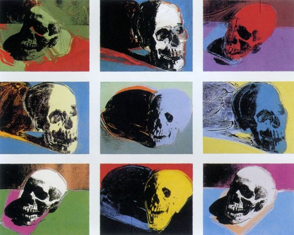 安迪·沃霍尔的“头骨”系列作品