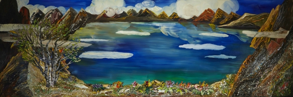 《天池圣境》200X600cm  2015