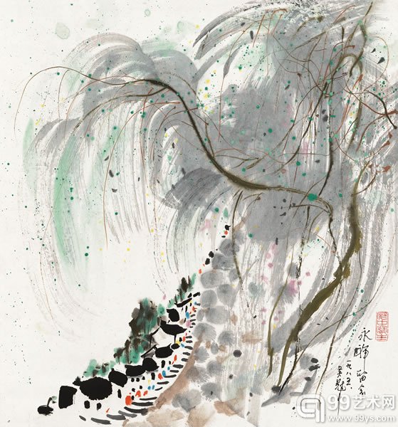364号吴冠中《山水》