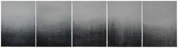 «2007no3-7g12x90cmx5» 2007 年作 布面油画12 x 90 cm x 5