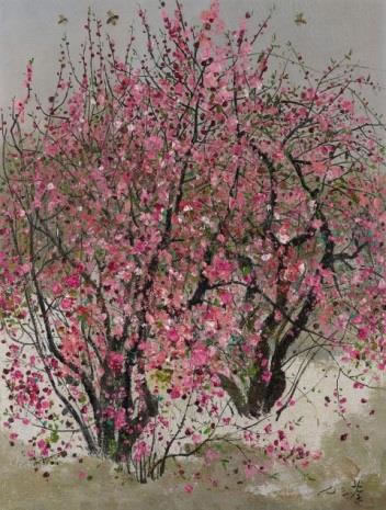 吴冠中（ 1919–2010）《小桃红》 