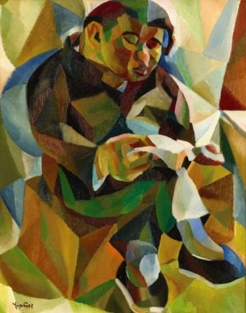 朱沅芷（ 1906–1963）《正在阅读的男子》 