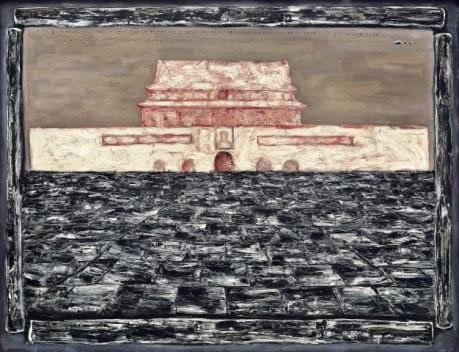 张晓刚（1958年生）《天安门3号》 1993年作，油画画布，110x130公分 估价：1,800万至2,500万港元／230万至320万美元