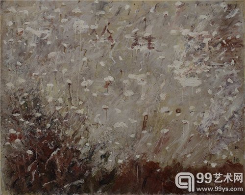 千高原艺术空间，王川，森林日记，布面油彩，200×250cm，2009