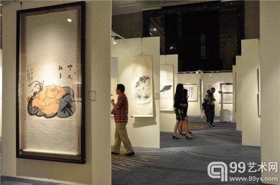 保利山东第二届艺术品拍卖会预展现场