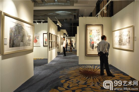 保利山东第二届艺术品拍卖会预展现场