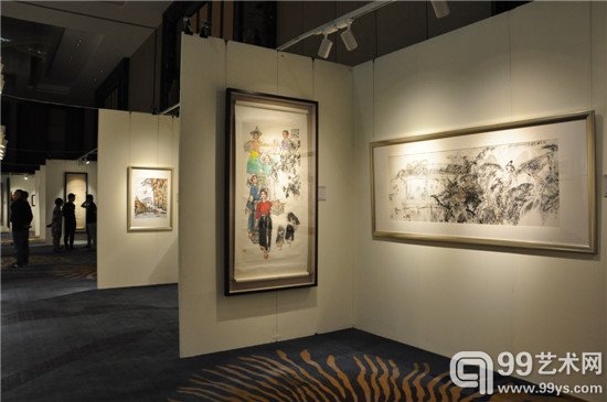 保利山东第二届艺术品拍卖会预展现场