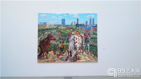 刘小东个展“空城记”现场