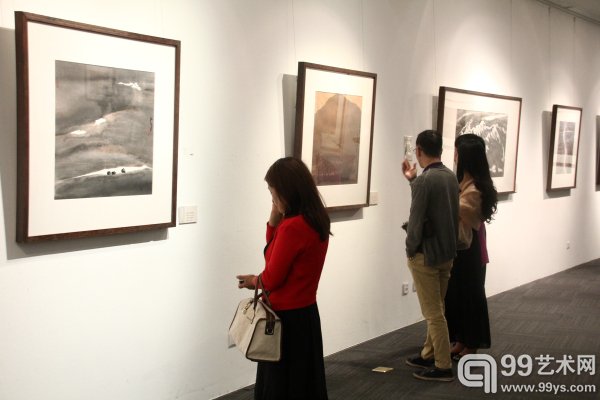 “大美山河——周韶华艺术精品展”展览现场