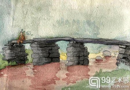 自画像。（希特勒画作）