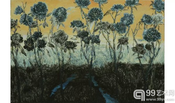 《花儿》 布面油画Oil on Canvas 200x300cm 2015年