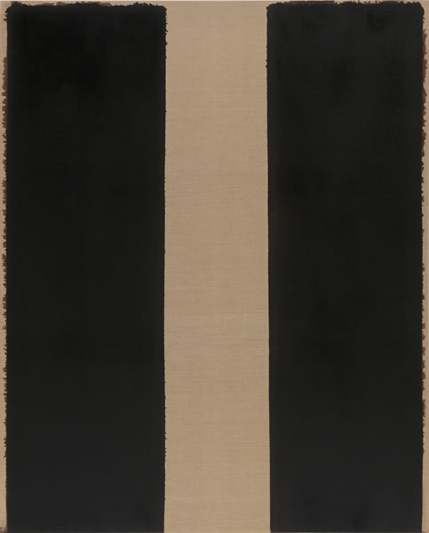 尹亨根（1928-2007） 《焦赭与群青》  油彩 麻布 1993年作（香港展览）