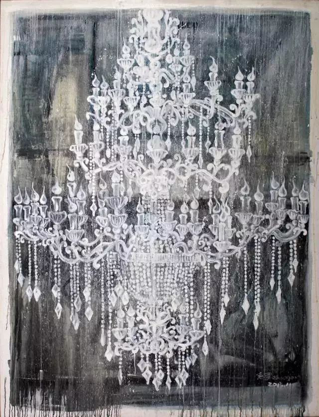 艺术家：赵罡 作品名称：无人之境-4 尺寸：130x70cm 材质：布面油画 创造年代：2015年（微拍全球香山公社艺术家作品展览）