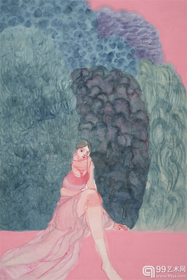 马兆琳 秘密花园1 96x165cm 2015年