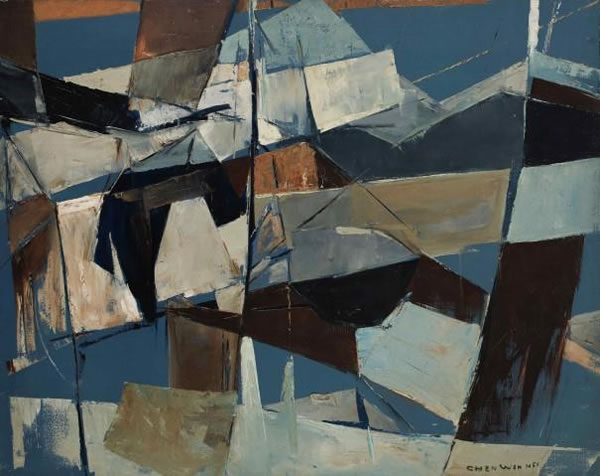陈文希（Chen Wen Hsi，1906–1992）《木屋》 油画画布， 79.7 x 100 公分 估价：500 万至 700 万港元／64 万 5,000 至 90 万 5,000 美元 