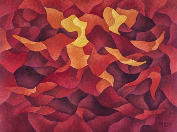 晚间拍卖（10 月 4 日） 埃尔南多．鲁伊斯．奥坎普（Hernando Ruiz Ocampo， 1911–1978） 《舞者》 1974 年作，油画画布，122.5 x 163 公分 估价：120 万至 180 万港元／ 15 万 5,000 至 23 万 3,000 美元 