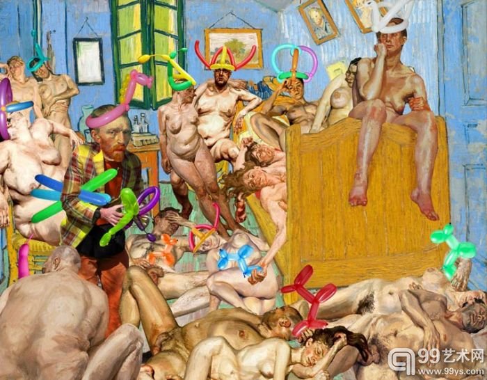 美国抽象派拼贴画艺术家Barry Kite的作品