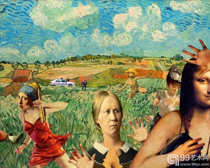 美国抽象派拼贴画艺术家Barry Kite的作品