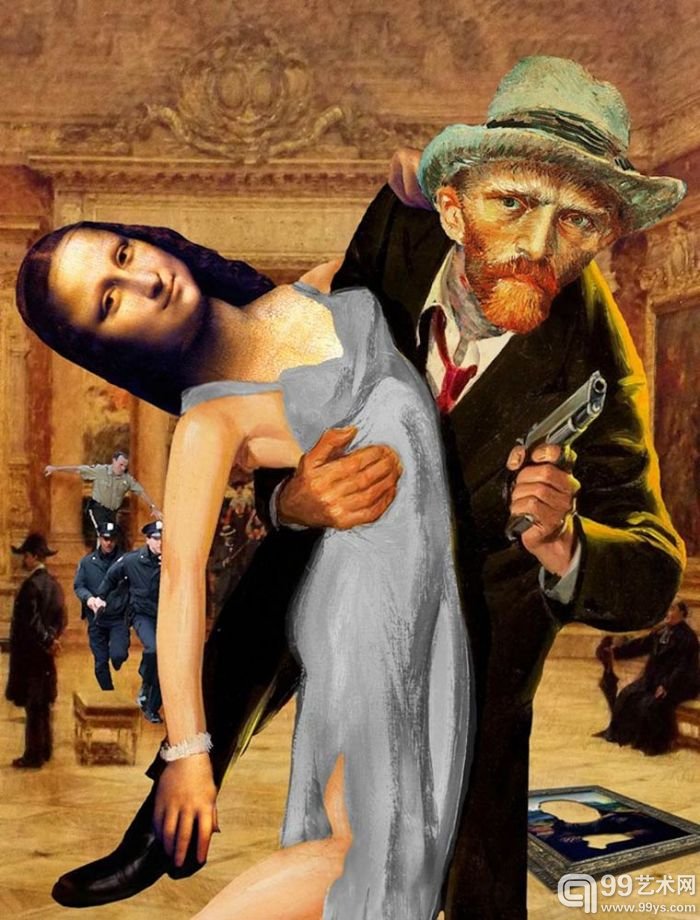 美国抽象派拼贴画艺术家Barry Kite的作品